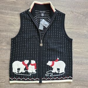 NWT Lambswool Holiday Sweater Vest
